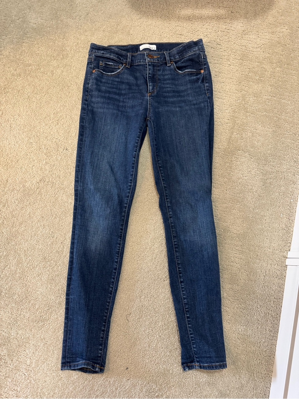 LOFT Dark Indigo Skinny Jeans